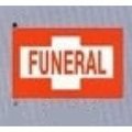 Afs Procession Flag Banners:Orange w/Blk Cross & Funeral (Dozen) 5711079